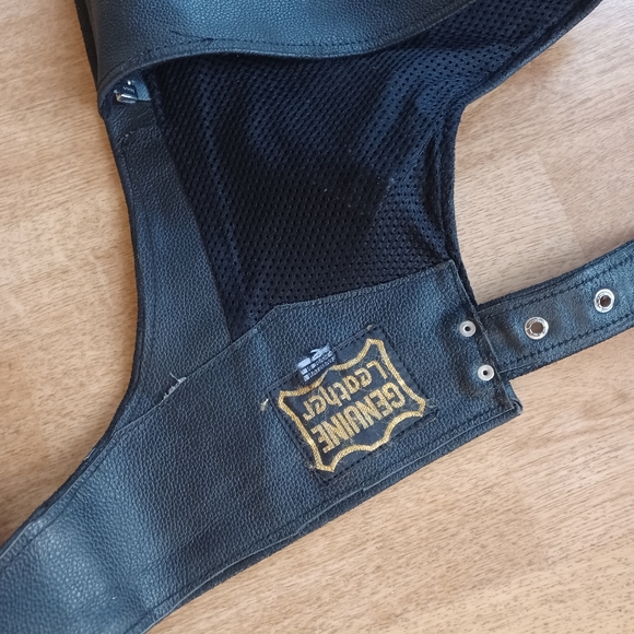 Motorcycle chaps leather size medium - Picture 4 of 6